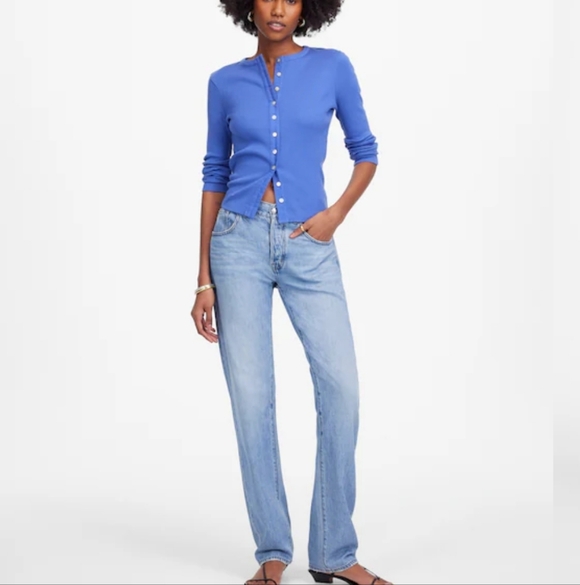 Madewell Denim - Madewell The Dean Easy Straight Jean in Northridge Wash: Airy Denim Edition